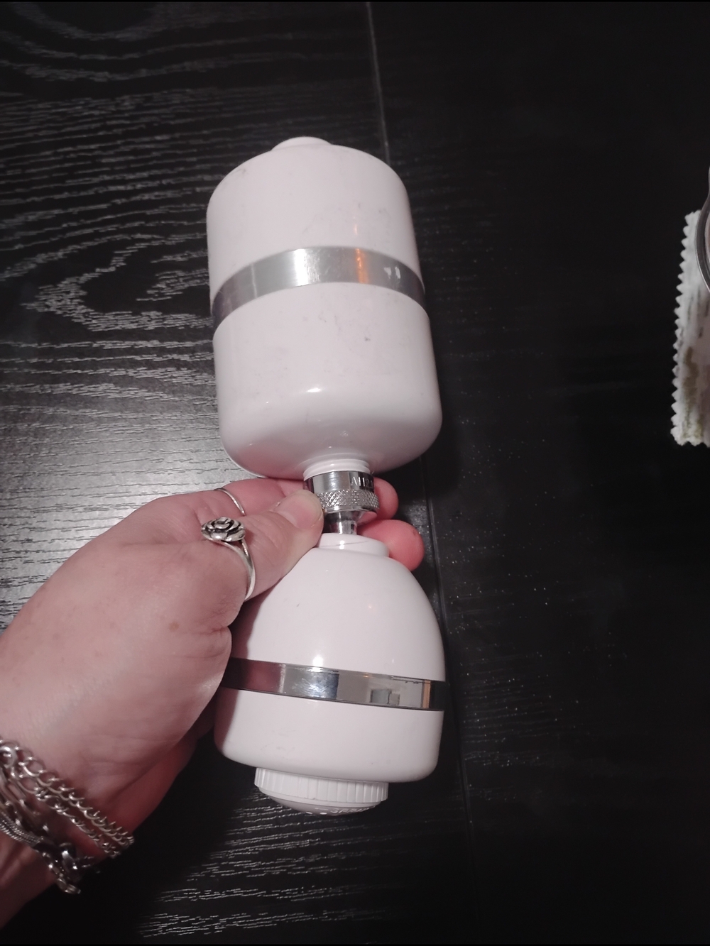 Shower Rotating Filter Head w/ Chrome,Has 3 Modes for Massaging